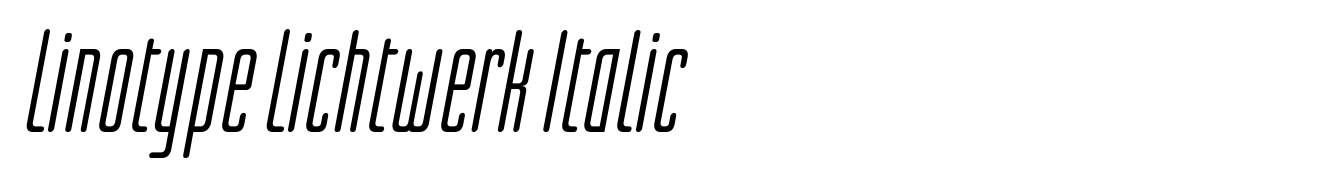 Linotype Lichtwerk Italic